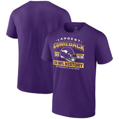 Minnesota Vikings Largest Comeback T-Shirt - Purple for sale