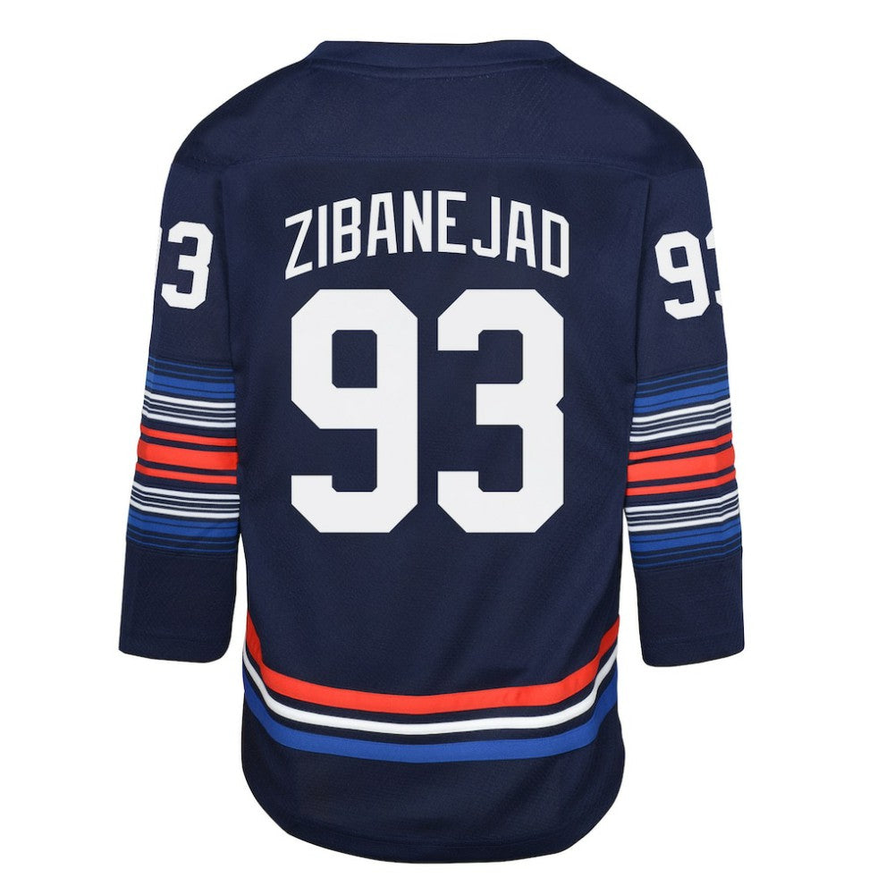 Mika Zibanejad New York Rangers Youth Alternate Replica Player Jersey Navy