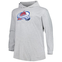 Colorado Avalanche Big & Tall Pullover Hoodie Heather Gray