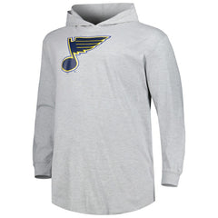 St. Louis Blues Big & Tall Pullover Hoodie Heather Gray