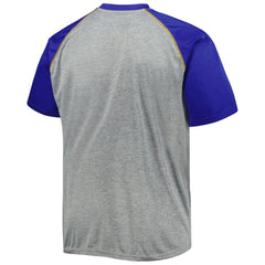 St. Louis Blues Big & Tall Logo Raglan T-Shirt Heather Gray