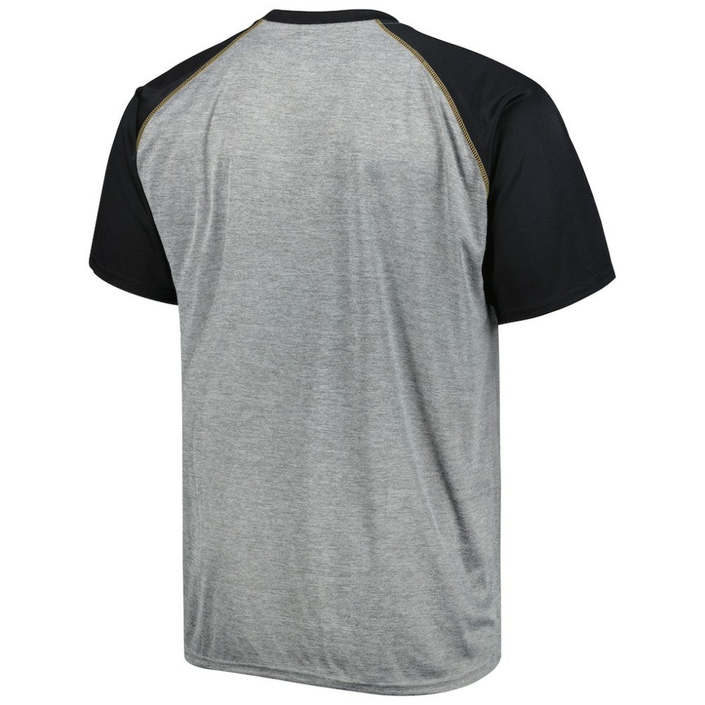 Vegas Golden Knights Big & Tall Logo Raglan T-Shirt Heather Gray