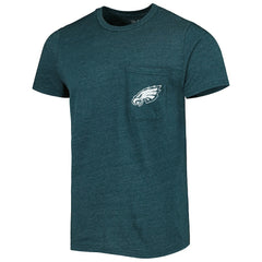 Philadelphia Eagles Majestic Threads Tri-Blend Pocket T-Shirt - Midnight Green online