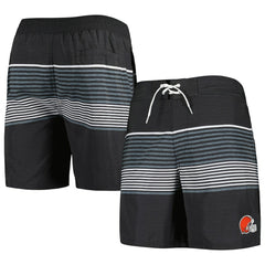 Cleveland Browns G-III Sports by Carl Banks Coastline Volley Swim Shorts - Black for sale