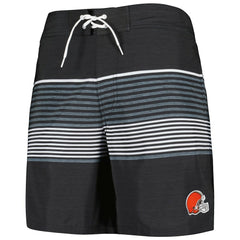 Cleveland Browns G-III Sports by Carl Banks Coastline Volley Swim Shorts - Black for sale