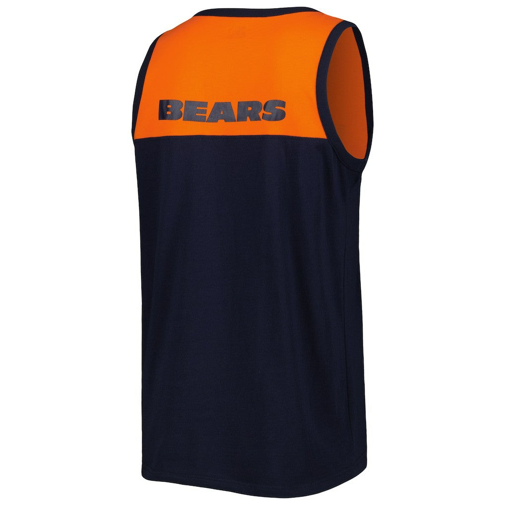 Chicago Bears Starter Logo Touchdown Fashion Tank Top - Navy/Orange cheap