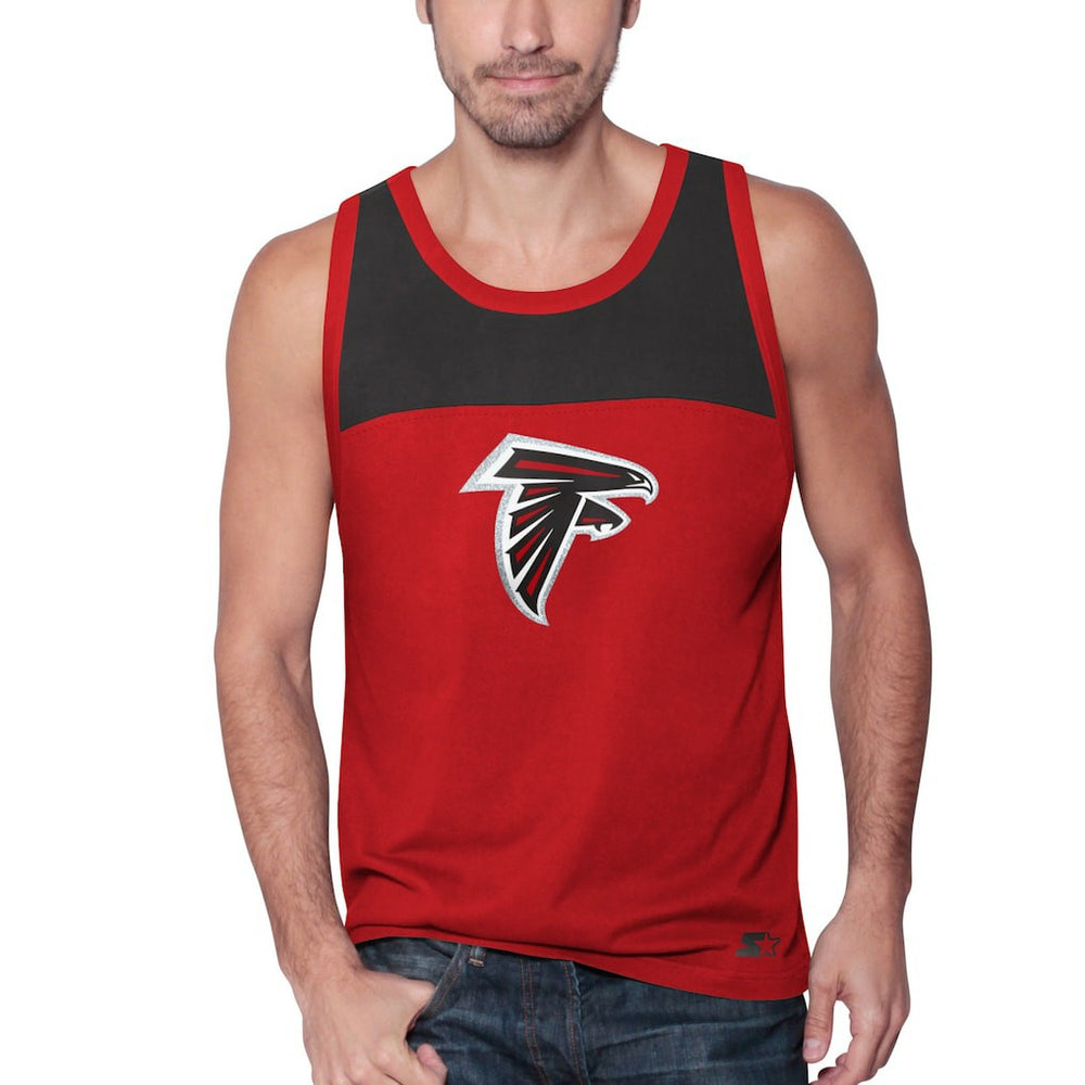 Atlanta Falcons Starter Logo Touchdown Fashion Tank Top - Red/Black sale