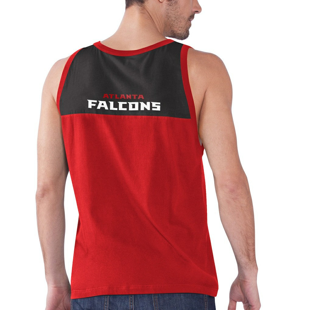 Atlanta Falcons Starter Logo Touchdown Fashion Tank Top - Red/Black sale