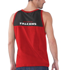 Atlanta Falcons Starter Logo Touchdown Fashion Tank Top - Red/Black sale