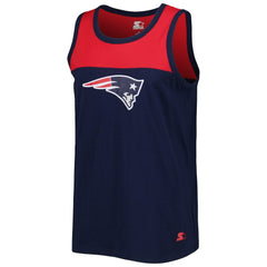 New England Patriots Starter Logo Touchdown Fashion Tank Top - Navy/Red online