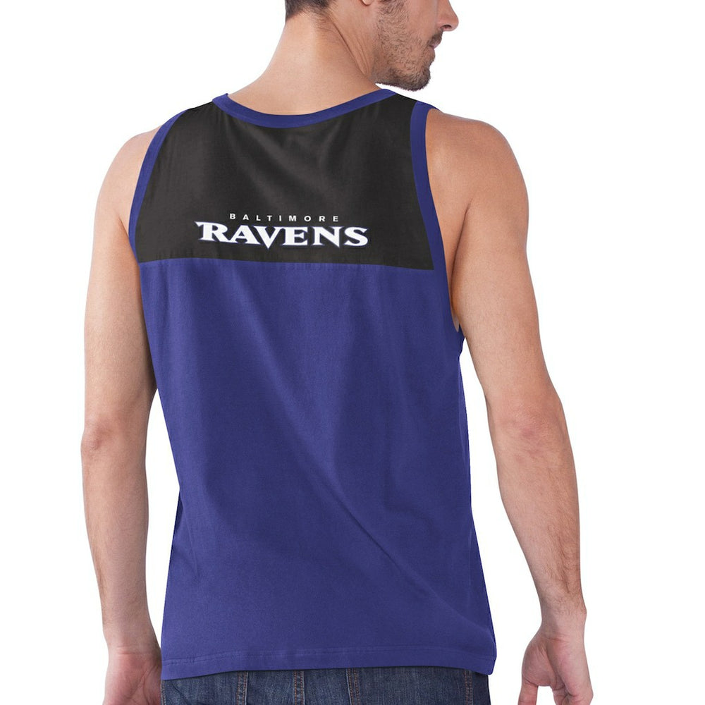 Baltimore Ravens Starter Logo Touchdown Fashion Tank Top - Purple/Black discount