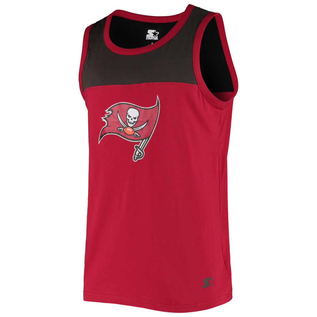 Tampa Bay Buccaneers Starter Logo Touchdown Fashion Tank Top - Red/Pewter discount
