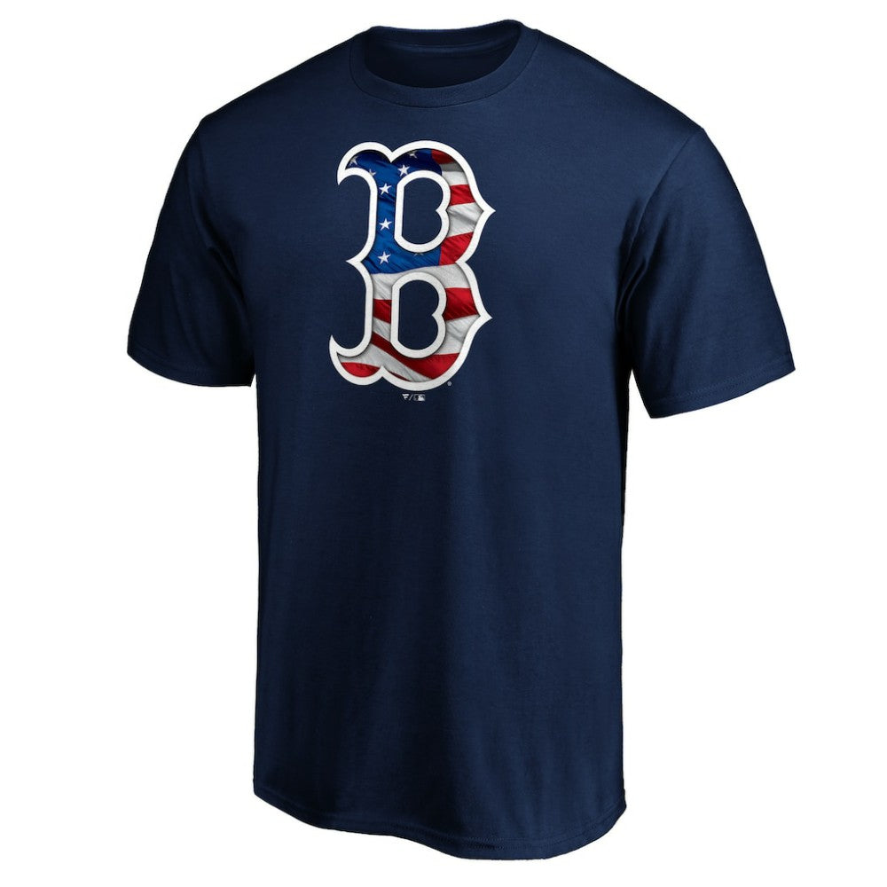 Boston Red Sox Team Banner Wave T-Shirt - Navy