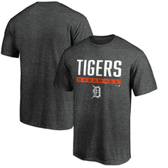 Detroit Tigers Team Win Stripe T-Shirt - Charcoal