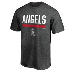 Los Angeles Angels Team Win Stripe T-Shirt - Charcoal