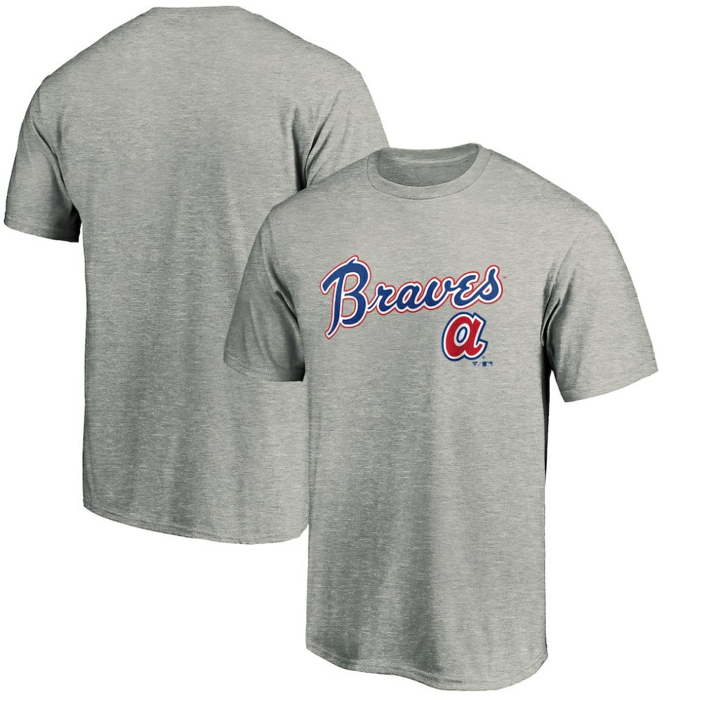 Atlanta Braves Team Wahconah T-Shirt - Heather Gray