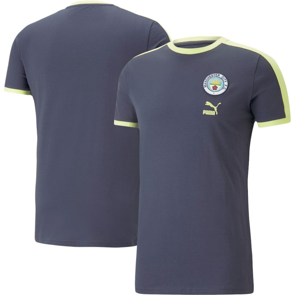 Manchester City ftblHeritage T-Shirt - Navy | Puma cheap