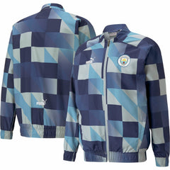 Manchester City 2022/23 Pre-Match Full-Zip Jacket - Navy/Gray | Puma on sale