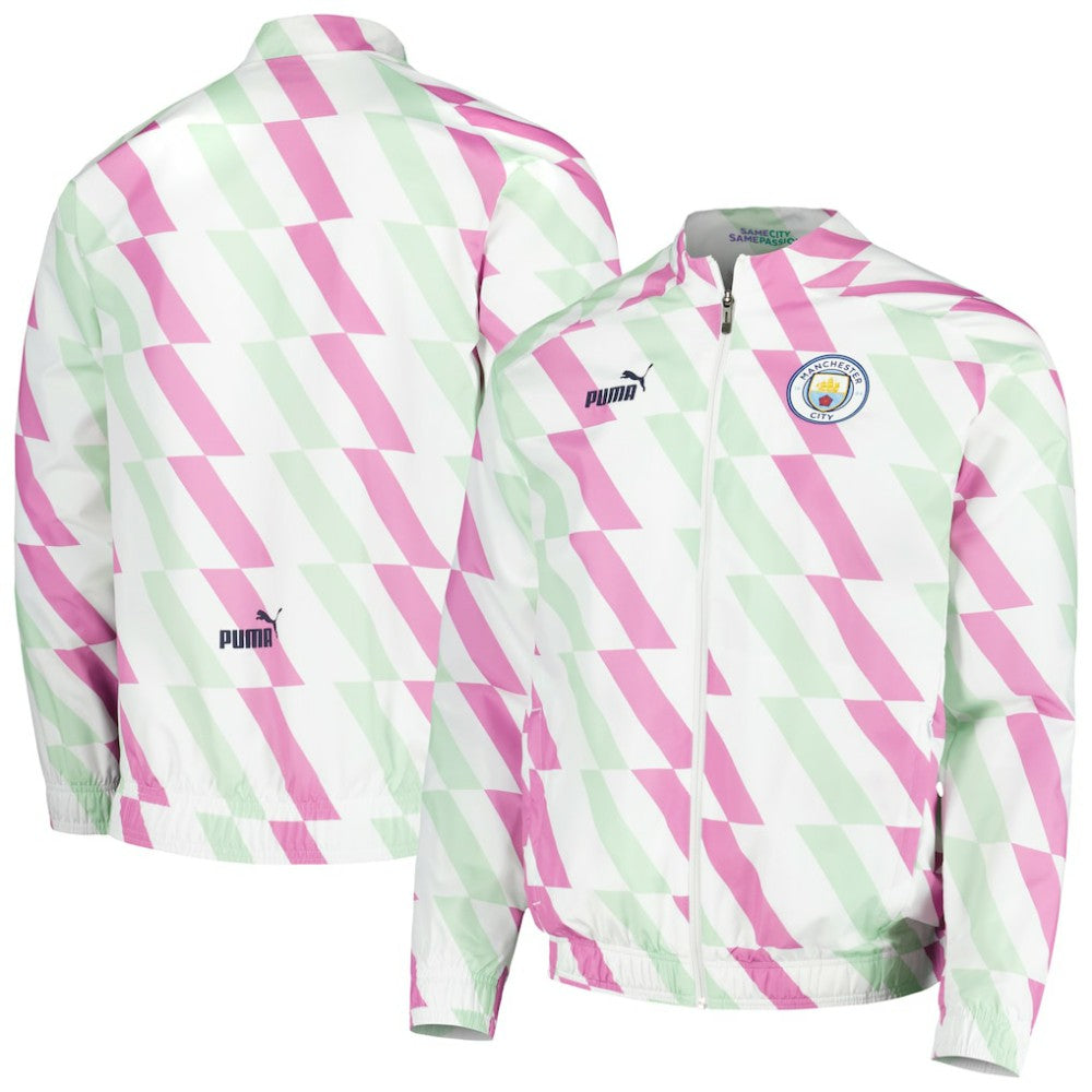 Manchester City 2022/23 Pre-Match Full-Zip Jacket - White | Puma shop