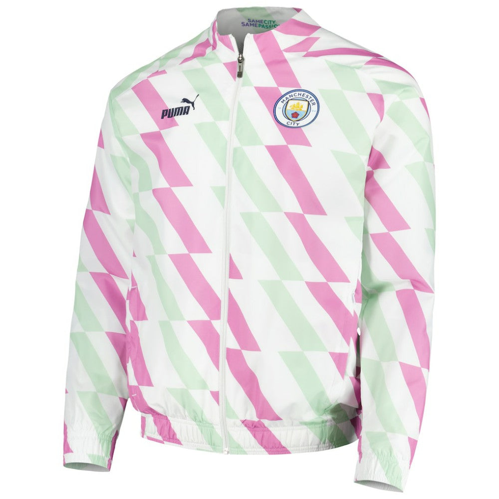 Manchester City 2022/23 Pre-Match Full-Zip Jacket - White | Puma shop