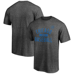 Chicago Cubs Team Primary Pill T-Shirt - Charcoal
