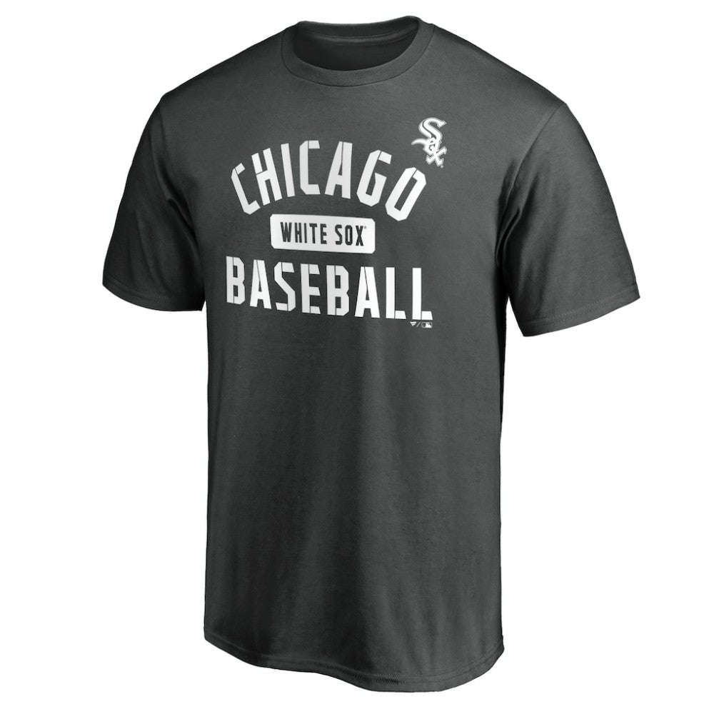 Chicago White Sox Team Primary Pill T-Shirt - Charcoal