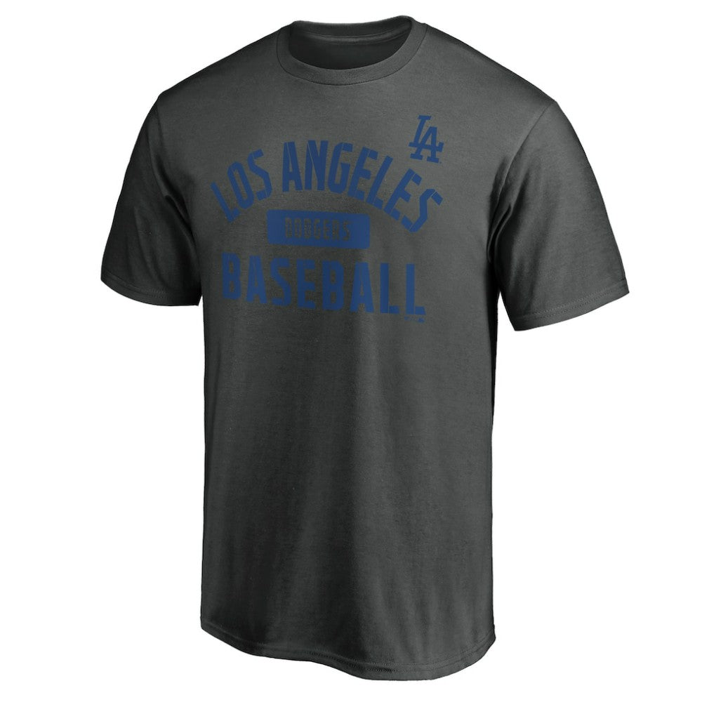 Los Angeles Dodgers Team Primary Pill T-Shirt - Charcoal