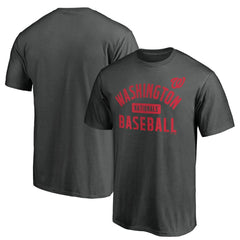 Washington Nationals Team Primary Pill T-Shirt - Charcoal
