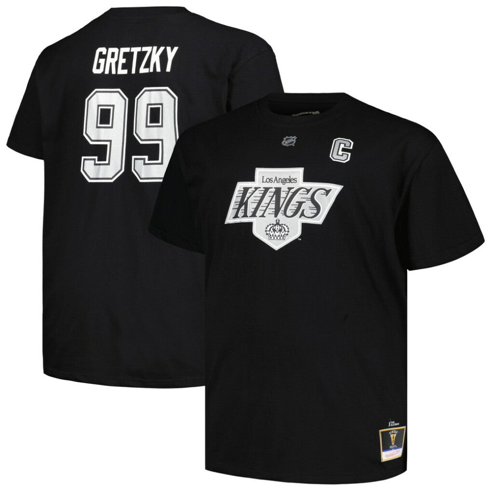 Wayne Gretzky Los Angeles Kings Mitchell & Ness Big & Tall Name & Number T-Shirt Black