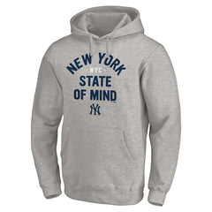 New York Yankees Heater State of Mind Pullover Hoodie - Gray