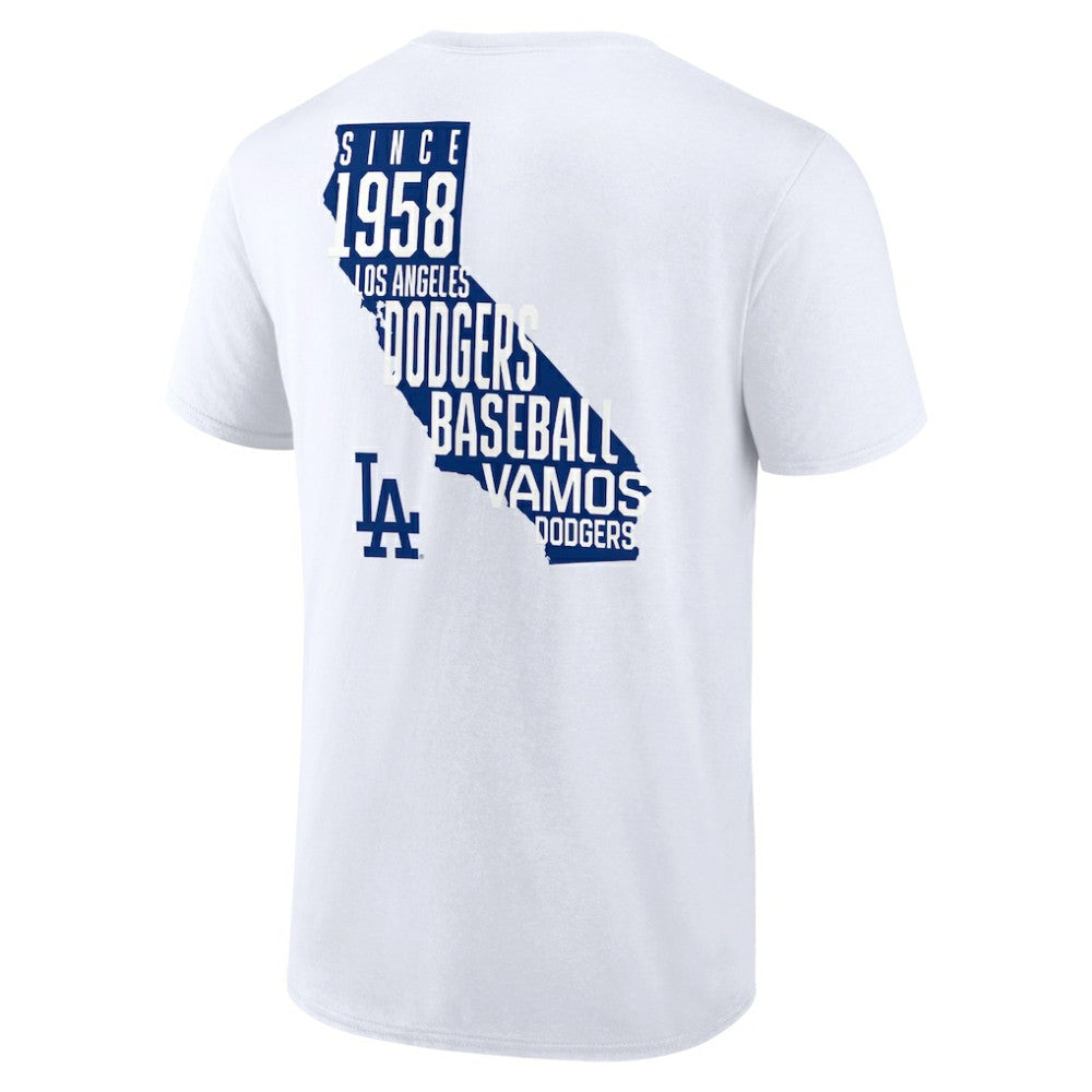 Los Angeles Dodgers Team Hot Shot T-Shirt - White
