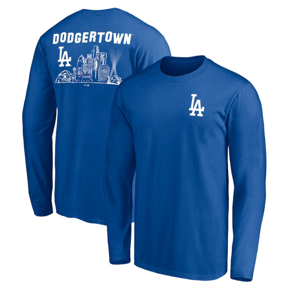 Los Angeles Dodgers Team Hometown Collection Tinsletown Long Sleeve T-Shirt - Royal