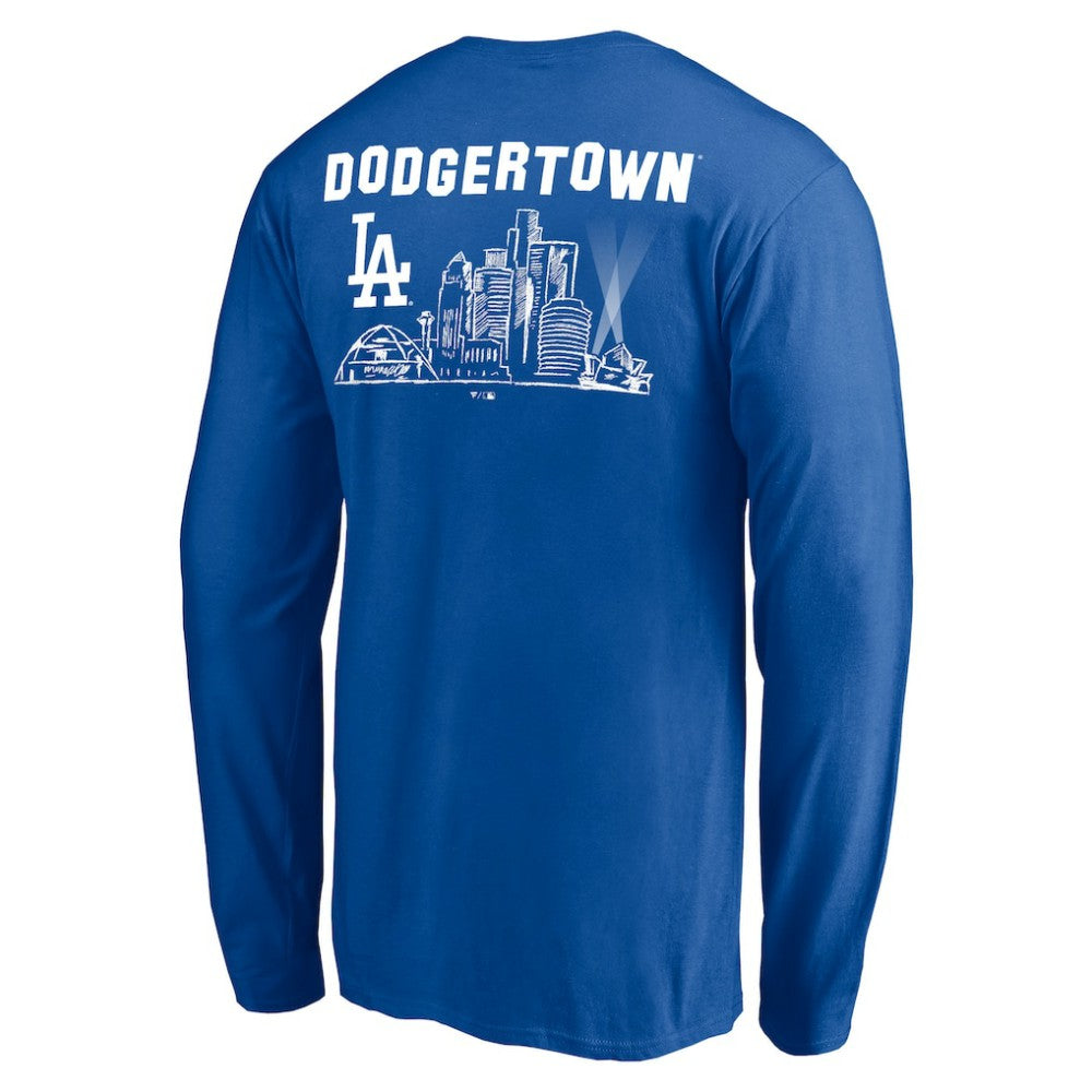 Los Angeles Dodgers Team Hometown Collection Tinsletown Long Sleeve T-Shirt - Royal