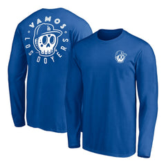 Los Angeles Dodgers Team Hometown Collection Sugar Skull Long Sleeve T-Shirt - Royal