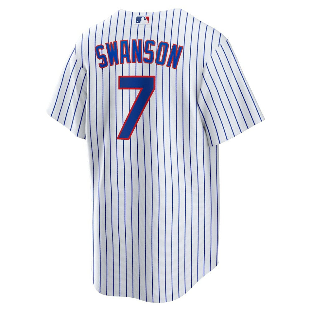 Dansby Swanson Chicago Cubs Replica Player Jersey - White | Nike