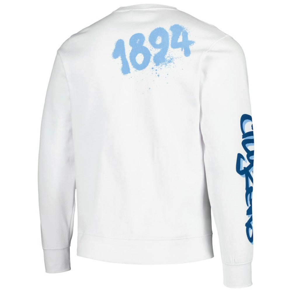 Manchester City Graffiti Pullover Sweatshirt - White discount
