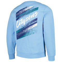 Manchester City Vintage Pullover Sweatshirt - Light Blue cheap