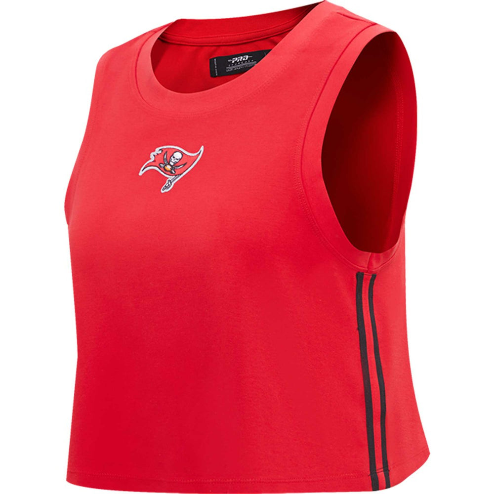 Tampa Bay Buccaneers Pro Standard Women's Ombre Wordmark Classic Cropped Tank Top - Red on sale