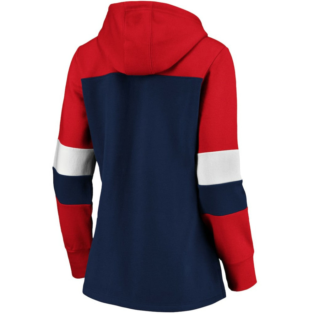 Boston Red Sox Women's Plus Size Colorblock Pullover Hoodie - Navy