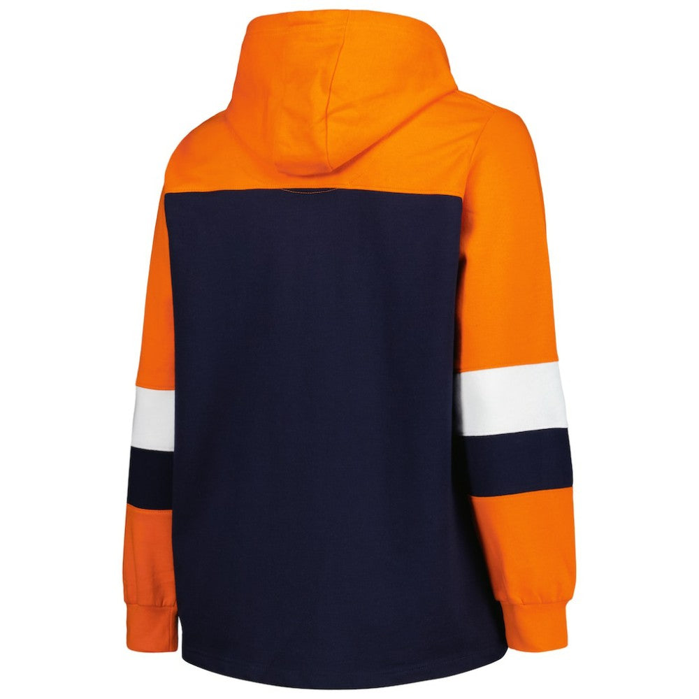 Houston Astros Women's Plus Size Colorblock Pullover Hoodie - Navy