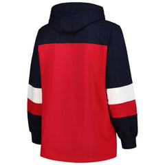 St. Louis Cardinals Women's Plus Size Colorblock Pullover Hoodie - Red