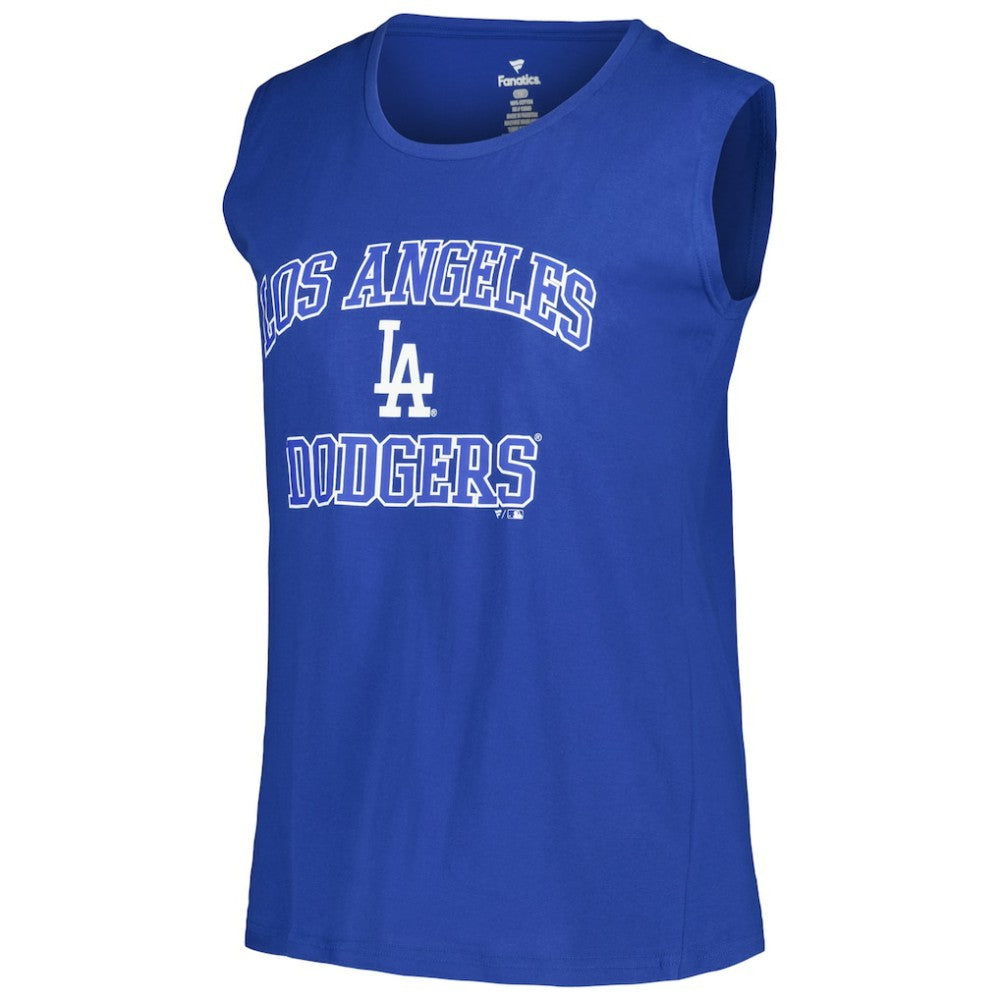 Los Angeles Dodgers Profile Women's Plus Size Tank Top - Royal