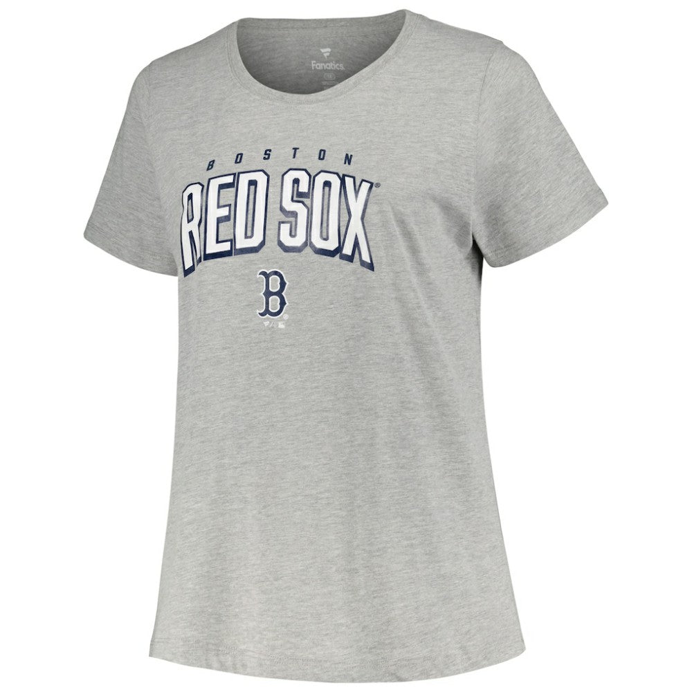 Boston Red Sox Profile Women's Plus Size T-Shirt Combo Pack - Black/Heather Gray