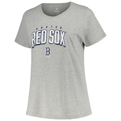 Boston Red Sox Profile Women's Plus Size T-Shirt Combo Pack - Black/Heather Gray