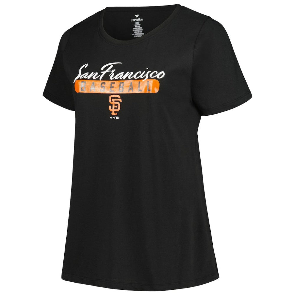 San Francisco Giants Profile Women's Plus Size T-Shirt Combo Pack - Black/Heather Gray
