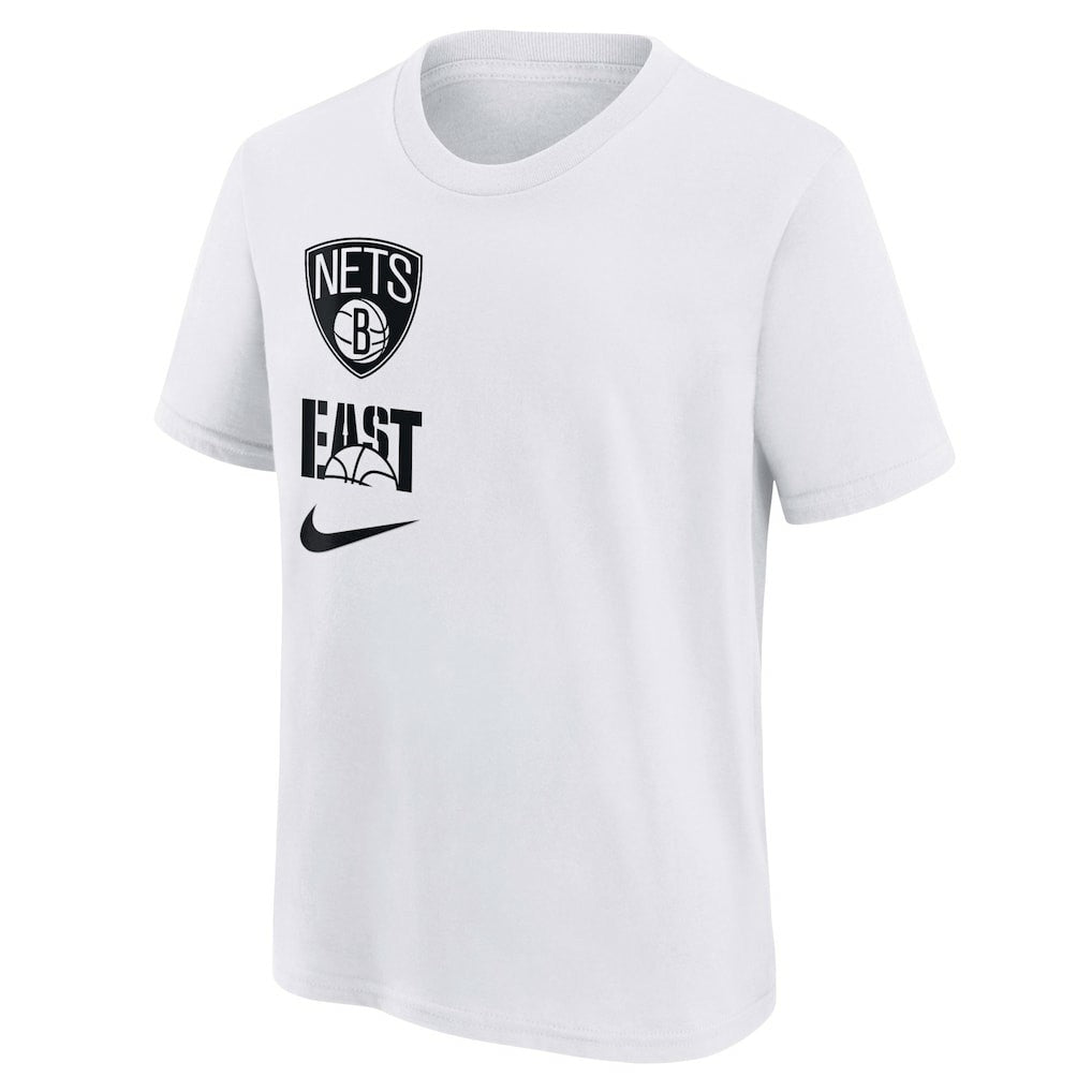 Brooklyn Nets Youth Vs Block Essential T-Shirt - White | Nike cheap