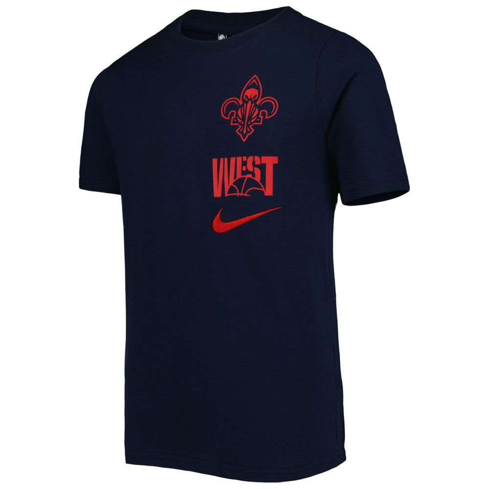 New Orleans Pelicans Youth Vs Block Essential T-Shirt - Navy | Nike on sale