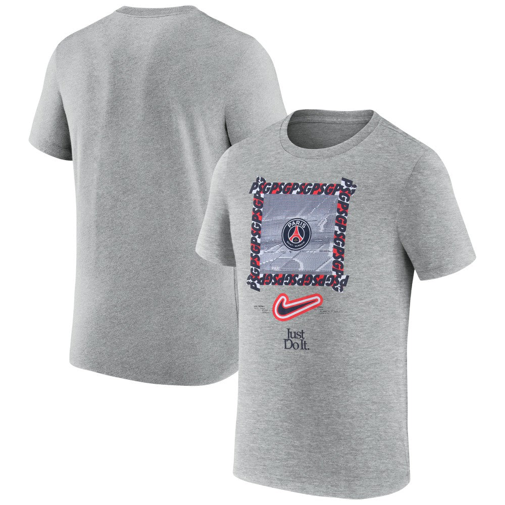 Paris Saint-Germain DNA T-Shirt - Heather Gray | Nike for sale