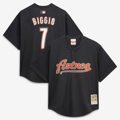 Craig Biggio Houston Astros Authentic Batting Practice Jersey - Black | Mitchell & Ness
