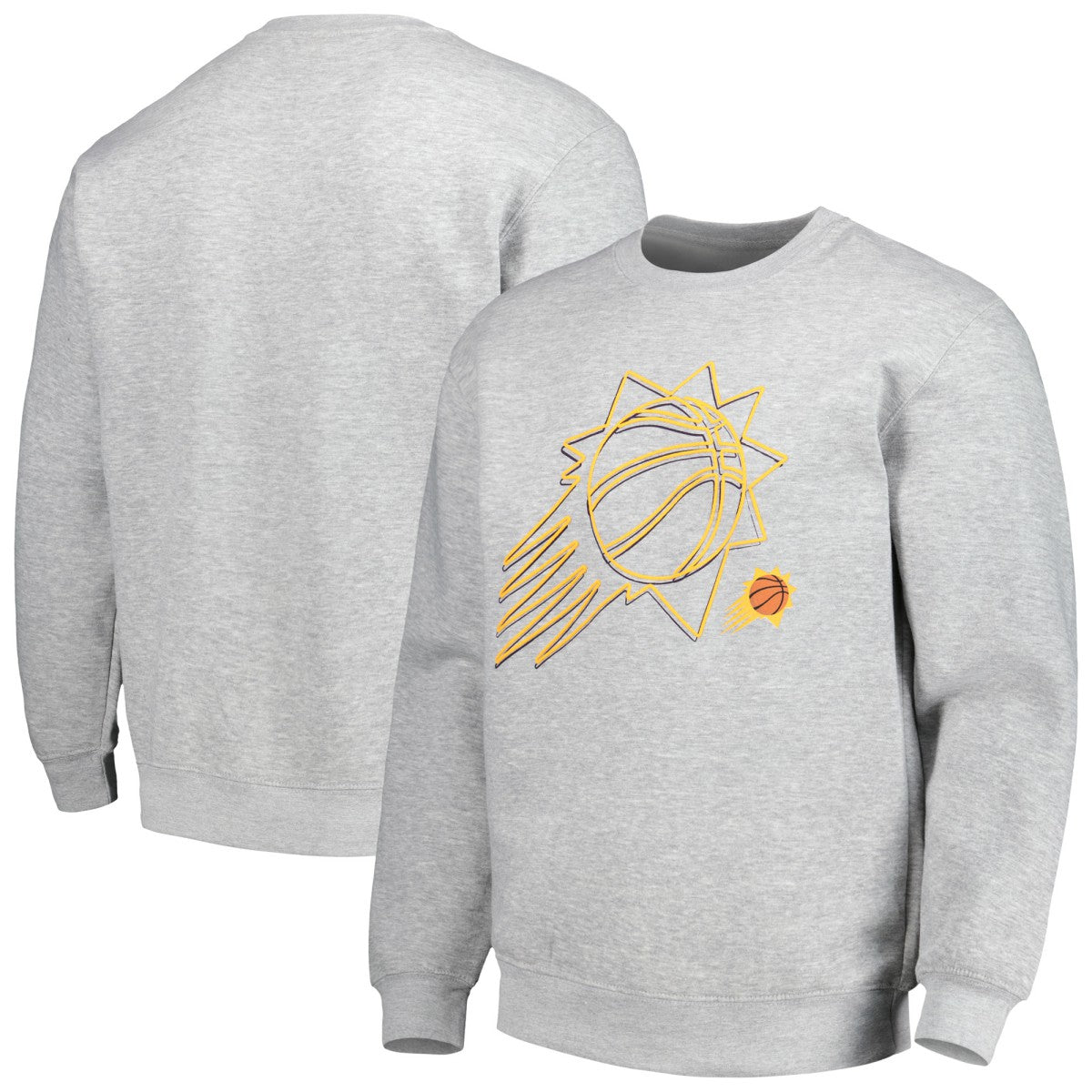 Phoenix Suns Stadium Essentials Unisex Element Logo Pop Pullover Sweatshirt - Heather Gray for sale